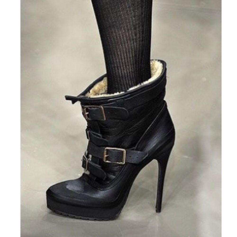 NIB Burberry Prorsum FW 2010 Runway Aviator Boots